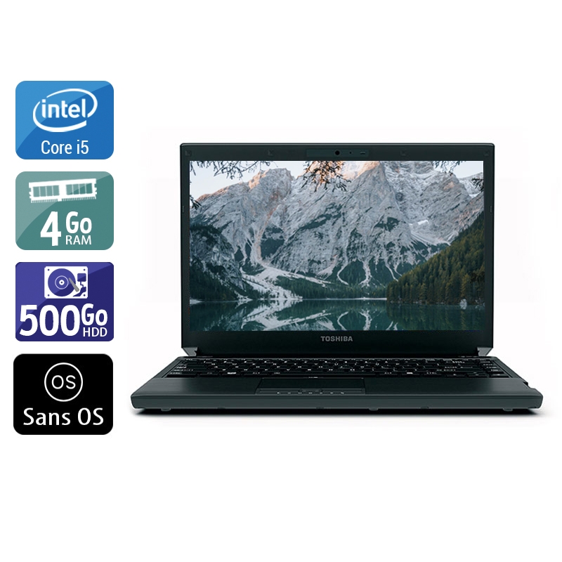 Toshiba Portégé R700 13,3'' i3 - 4Go RAM 500Go HDD Sans OS  Bon étatOccasion certifiée reconditionnée Bon état -  reconditionné disponible sur Kiatoo