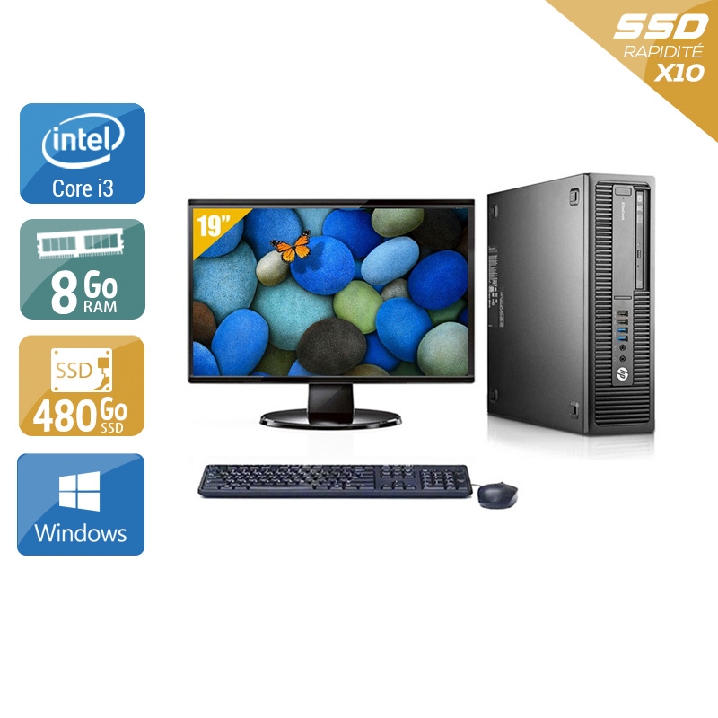 Acheter HP EliteDesk 800 G2 SFF i3 Gen 6 + Écran - 19'' 8Go RAM 480Go SSD Windows 10 Bon étatOccasion certifiée reconditionnée Bon état - 265,83 € HP EliteDesk 800 G2 SFF i3 Gen 6 + Écran - 19'' 8Go RAM 480Go SSD Windows 10 Bon étatOccasion certifiée reconditionnée Bon état - reconditionné disponible sur Kiatoo