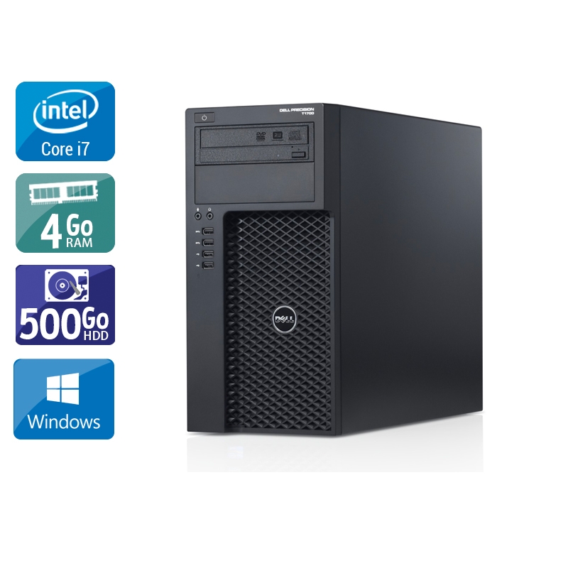 Acheter Dell Precision T1700 Tower i7 - 4Go RAM 500Go HDD Windows 10 Bon étatOccasion certifiée reconditionnée Bon état - 190,83 € Dell Precision T1700 Tower i7 - 4Go RAM 500Go HDD Windows 10 Bon étatOccasion certifiée reconditionnée Bon état - reconditionné disponible sur Kiatoo