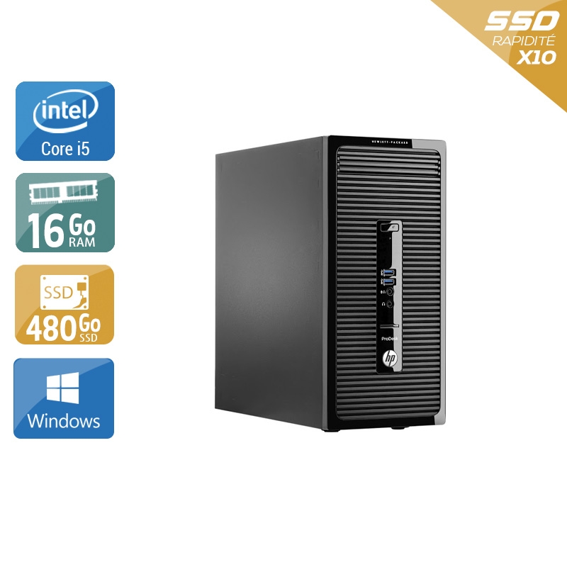 Acheter HP ProDesk 400 G2 Tower i5 - 16Go RAM 480Go SSD Windows 10 État correctOccasion certifiée reconditionnée Bon état - 240,83 € HP ProDesk 400 G2 Tower i5 - 16Go RAM 480Go SSD Windows 10 État correctOccasion certifiée reconditionnée Bon état - reconditionné disponible sur Kiatoo