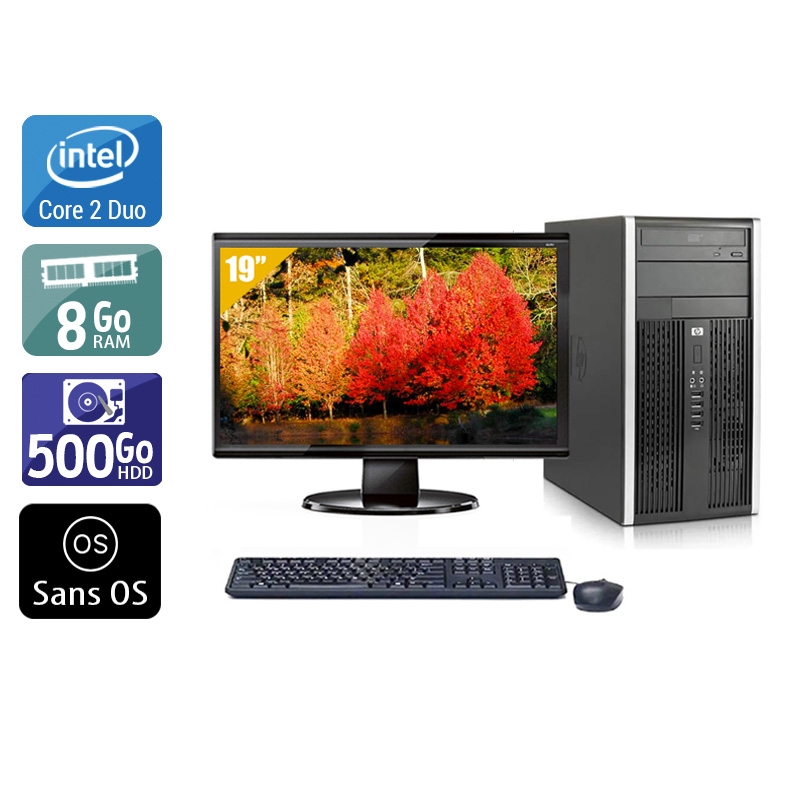 Acheter HP Compaq Pro 6000 Tower Core 2 Duo + Écran - 19'' 8Go RAM 500Go HDD Sans OS Bon étatOccasion certifiée reconditionnée Bon état - 224,17 € HP Compaq Pro 6000 Tower Core 2 Duo + Écran - 19'' 8Go RAM 500Go HDD Sans OS Bon étatOccasion certifiée reconditionnée Bon état - reconditionné disponible sur Kiatoo