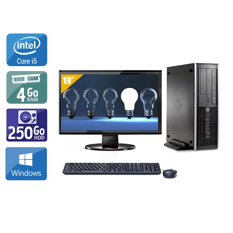 HP Compaq Pro 6300 SFF i5 + Écran - 19'' 4Go RAM 250Go HDD Windows 10  Bon étatOccasion certifiée reconditionnée Bon état -  reconditionné disponible sur Kiatoo