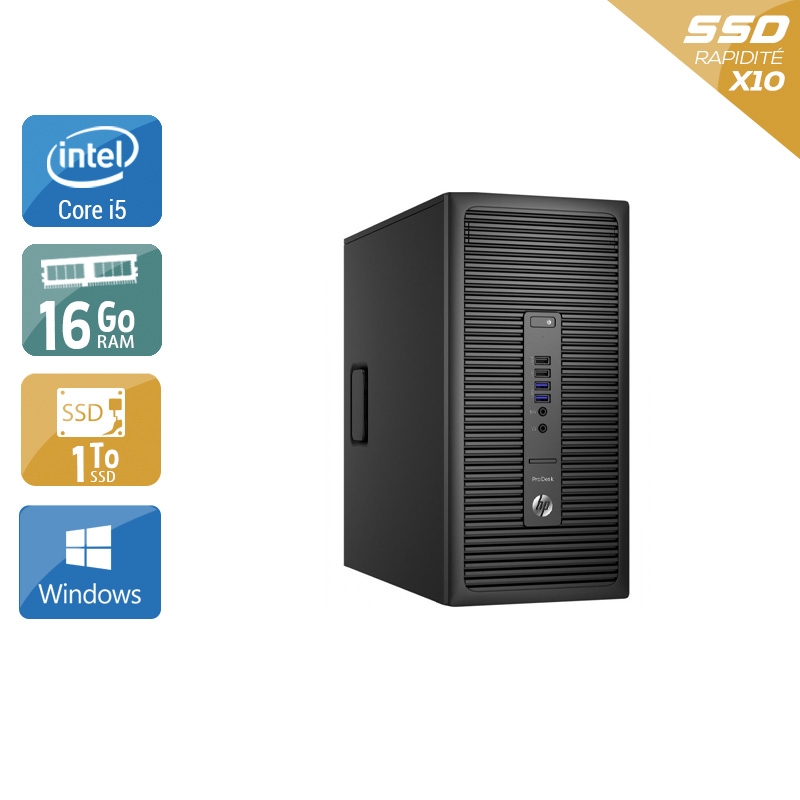 Acheter HP ProDesk 600 G2 Tower i5 Gen 6 - 16Go RAM 1To SSD Windows 10 Bon étatOccasion certifiée reconditionnée Bon état - 307,50 € HP ProDesk 600 G2 Tower i5 Gen 6 - 16Go RAM 1To SSD Windows 10 Bon étatOccasion certifiée reconditionnée Bon état - reconditionné disponible sur Kiatoo
