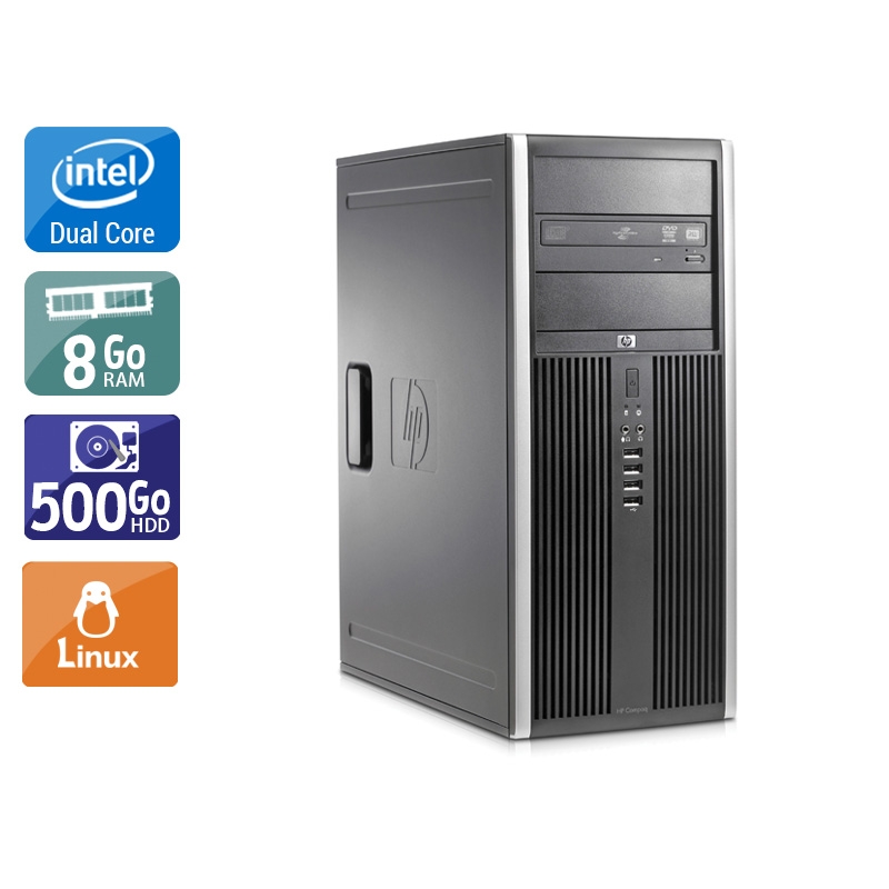 Acheter HP Compaq Elite 8000 Tower Dual Core - 8Go RAM 500Go HDD Linux Bon étatOccasion certifiée reconditionnée Bon état - 190,83 € HP Compaq Elite 8000 Tower Dual Core - 8Go RAM 500Go HDD Linux Bon étatOccasion certifiée reconditionnée Bon état - reconditionné disponible sur Kiatoo