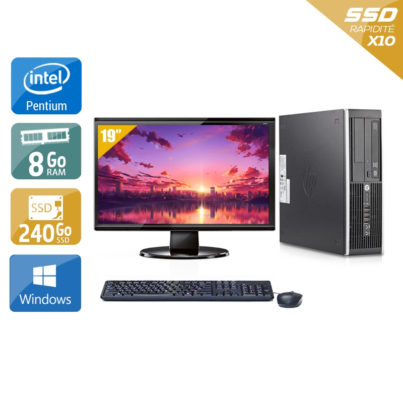 Acheter HP Compaq Elite 8200 SFF Pentium G Dual Core + Écran - 19'' 8Go RAM 240Go SSD Windows 10 Bon étatOccasion certifiée reconditionnée Bon état - 299,17 € HP Compaq Elite 8200 SFF Pentium G Dual Core + Écran - 19'' 8Go RAM 240Go SSD Windows 10 Bon étatOccasion certifiée reconditionnée Bon état - reconditionné disponible sur Kiatoo