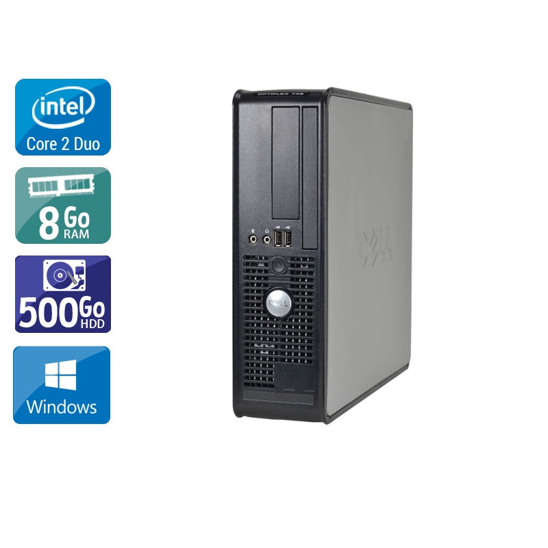 Acheter Dell Optiplex 745 SFF Core 2 Duo - 8Go RAM 500Go HDD Windows 10 Bon étatOccasion certifiée reconditionnée Bon état - 190,83 € Dell Optiplex 745 SFF Core 2 Duo - 8Go RAM 500Go HDD Windows 10 Bon étatOccasion certifiée reconditionnée Bon état - reconditionné disponible sur Kiatoo