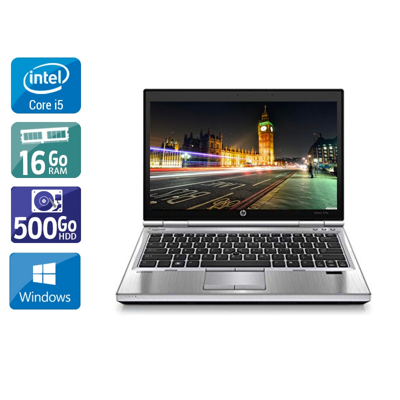 HP EliteBook 2570p 12,5'' i5 - 16Go RAM 500Go HDD Windows 10  Bon étatOccasion certifiée reconditionnée Bon état -  reconditionné disponible sur Kiatoo