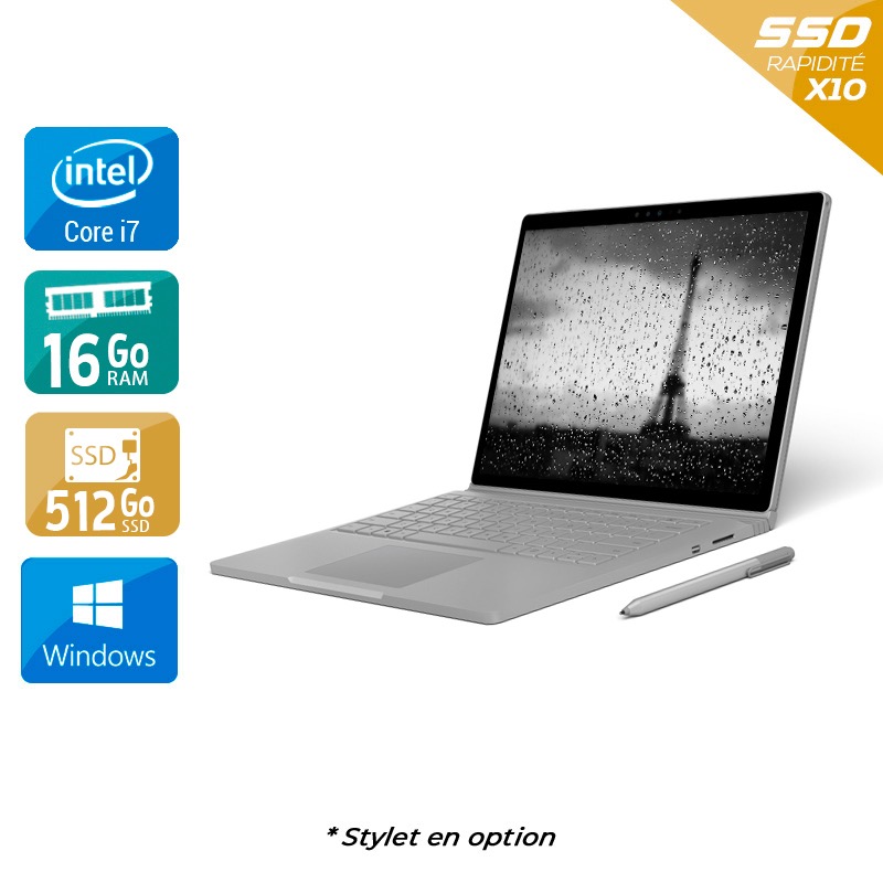 Acheter Microsoft Surface Book 13,5'' i7 Gen 6 16Go RAM 512Go SSD Windows 10 État correctOccasion certifiée reconditionnée Bon état - 612,50 € Microsoft Surface Book 13,5'' i7 Gen 6 16Go RAM 512Go SSD Windows 10 État correctOccasion certifiée reconditionnée Bon état - reconditionné disponible sur Kiatoo