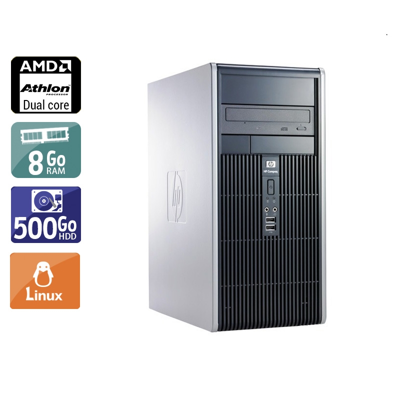 Acheter HP Compaq dc5850 Tower AMD Athlon Dual Core - 8Go RAM 500Go HDD Linux Bon étatOccasion certifiée reconditionnée Bon état - 190,83 € HP Compaq dc5850 Tower AMD Athlon Dual Core - 8Go RAM 500Go HDD Linux Bon étatOccasion certifiée reconditionnée Bon état - reconditionné disponible sur Kiatoo