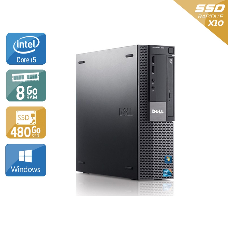 Dell Optiplex 980 Desktop i5 - 8Go RAM 480Go SSD Windows 10  Bon étatOccasion certifiée reconditionnée Bon état -  reconditionné disponible sur Kiatoo