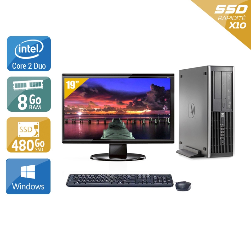 Acheter HP Compaq Elite 8000 SFF Core 2 Duo + Écran - 19'' 8Go RAM 480Go SSD Windows 10 Bon étatOccasion certifiée reconditionnée Bon état - 265,83 € HP Compaq Elite 8000 SFF Core 2 Duo + Écran - 19'' 8Go RAM 480Go SSD Windows 10 Bon étatOccasion certifiée reconditionnée Bon état - reconditionné disponible sur Kiatoo