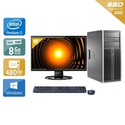 HP Compaq Elite 8100 Tower Pentium G Dual Core + Écran - 19'' 8Go RAM 480Go SSD Windows 10 Bon état -  reconditionné disponible sur Kiatoo