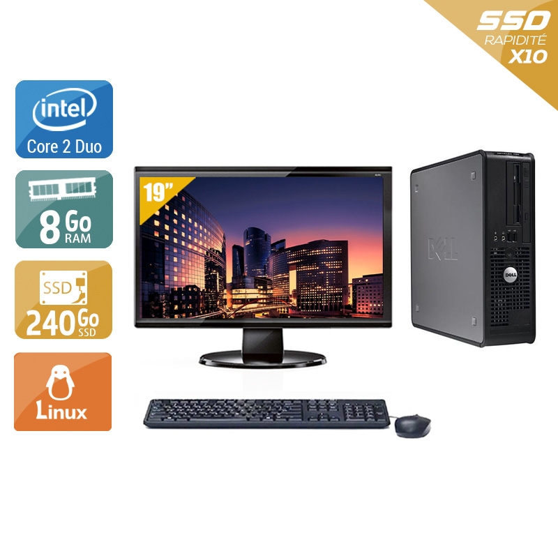 Acheter Dell Optiplex 380 Tower Core 2 Duo + Écran - 19'' 8Go RAM 240Go SSD Linux Bon étatOccasion certifiée reconditionnée Bon état - 224,17 € Dell Optiplex 380 Tower Core 2 Duo + Écran - 19'' 8Go RAM 240Go SSD Linux Bon étatOccasion certifiée reconditionnée Bon état - reconditionné disponible sur Kiatoo