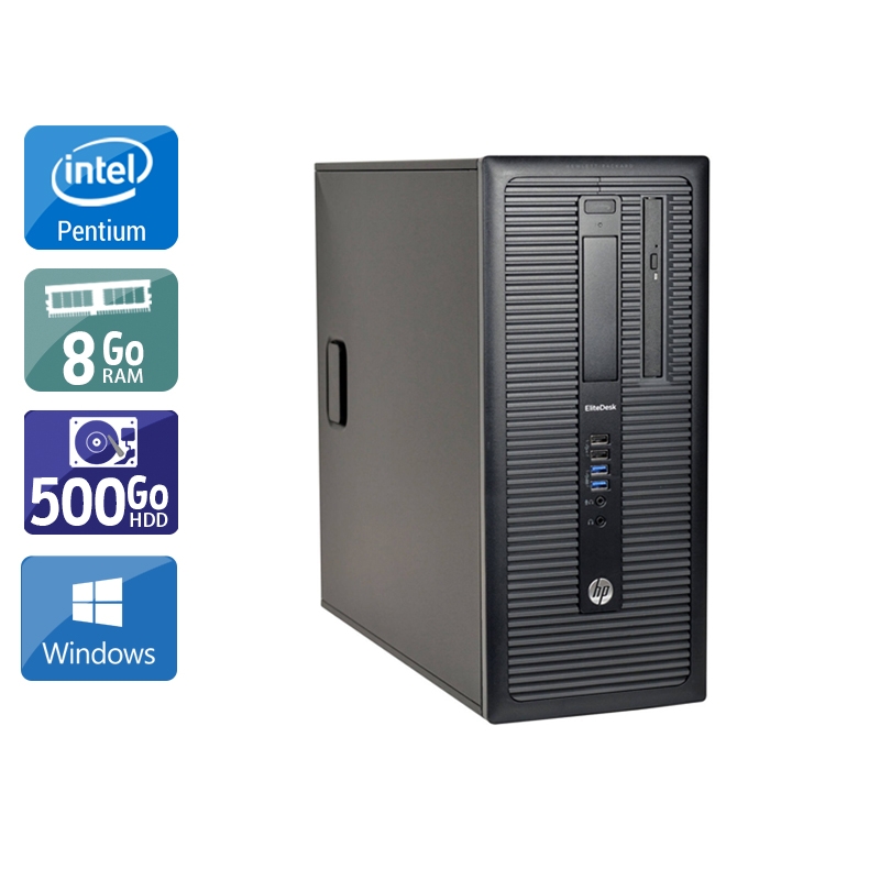 HP Compaq 280 G1 Tower Pentium G Dual Core - 8Go RAM 500Go HDD Windows 10  Très bon étatOccasion certifiée reconditionnée Bon état -  reconditionné disponible sur Kiatoo
