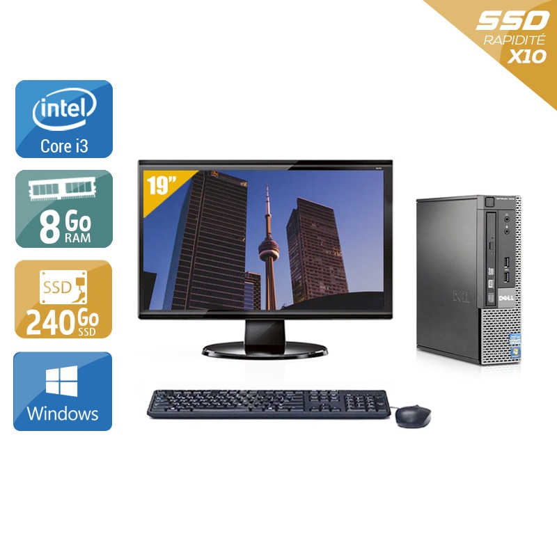 Acheter Dell Optiplex 7010 USDT i3 + Écran - 19'' 8Go RAM 240Go SSD Windows 10 Bon étatOccasion certifiée reconditionnée Bon état - 224,17 € Dell Optiplex 7010 USDT i3 + Écran - 19'' 8Go RAM 240Go SSD Windows 10 Bon étatOccasion certifiée reconditionnée Bon état - reconditionné disponible sur Kiatoo