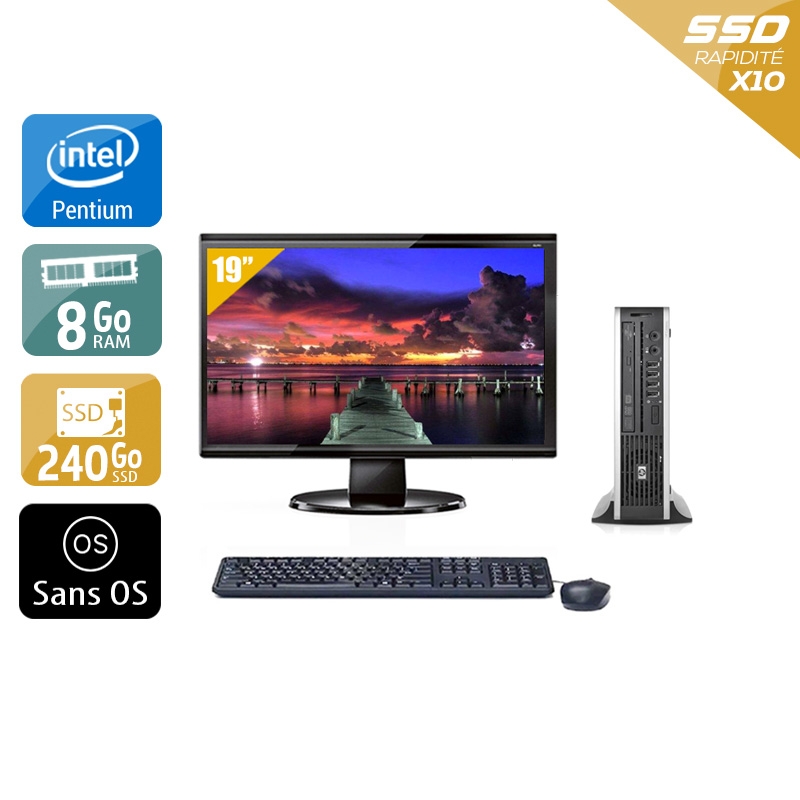 Acheter HP Compaq Elite 8200 USDT Pentium G Dual Core + Écran - 19'' 8Go RAM 240Go SSD Sans OS Bon étatOccasion certifiée reconditionnée Bon état - 282,50 € HP Compaq Elite 8200 USDT Pentium G Dual Core + Écran - 19'' 8Go RAM 240Go SSD Sans OS Bon étatOccasion certifiée reconditionnée Bon état - reconditionné disponible sur Kiatoo