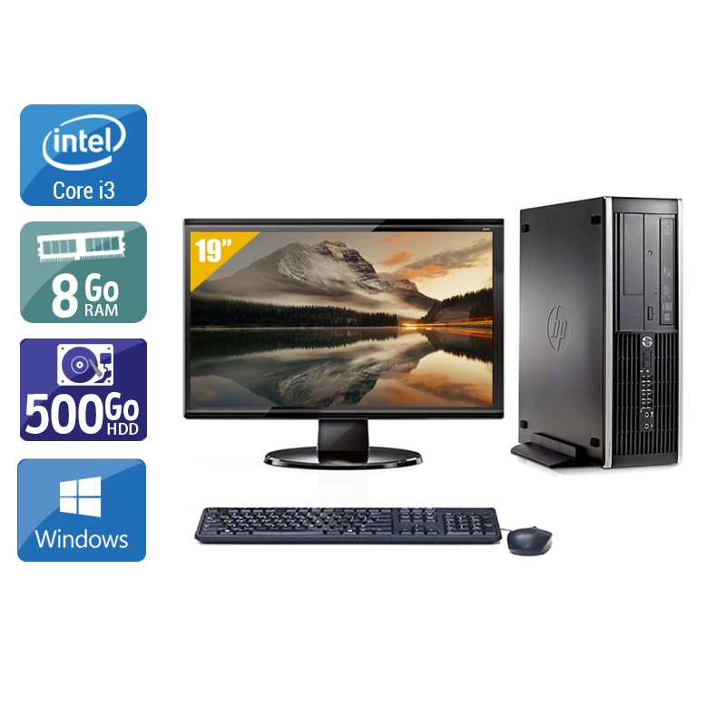 HP Compaq Pro 6200 SFF i3 + Écran - 19'' 8Go RAM 500Go HDD Windows 10  Bon étatOccasion certifiée reconditionnée Bon état -  reconditionné disponible sur Kiatoo