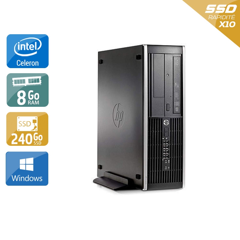 HP Compaq Pro 6300 SFF Celeron Dual Core - 8Go RAM 240Go SSD Windows 10  Très bon étatOccasion certifiée reconditionnée Bon état -  reconditionné disponible sur Kiatoo