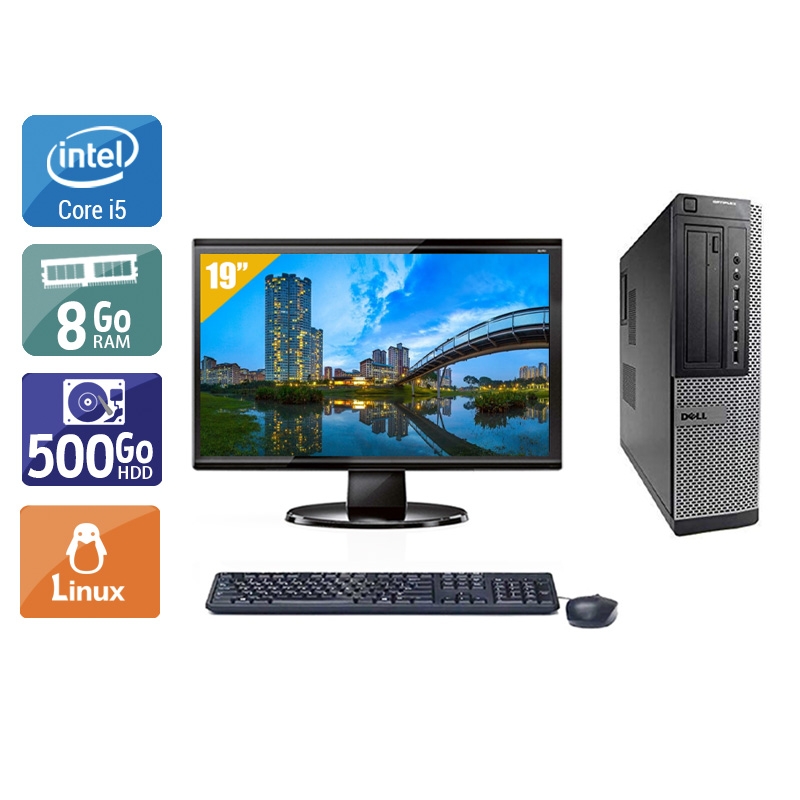Dell Optiplex 790 Desktop i5 + Écran - 19'' 8Go RAM 500Go HDD Linux  Bon étatOccasion certifiée reconditionnée Bon état -  reconditionné disponible sur Kiatoo