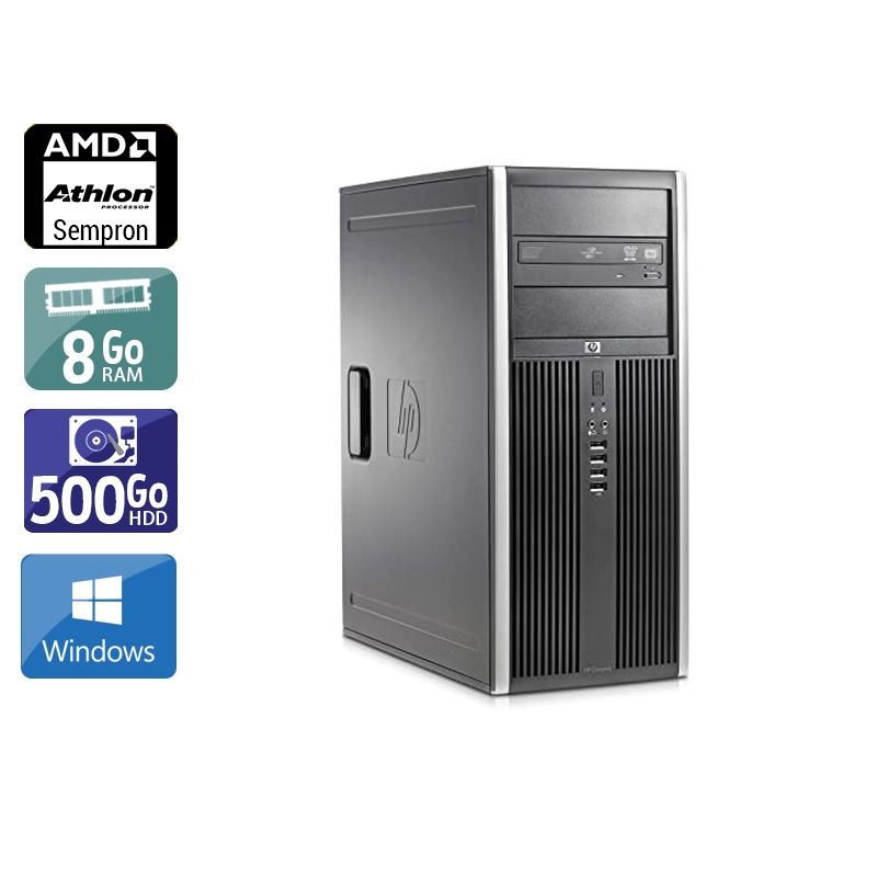 HP Compaq dc5750 Tower AMD Sempron - 8Go RAM 500Go HDD Windows 10  Bon étatOccasion certifiée reconditionnée Bon état -  reconditionné disponible sur Kiatoo