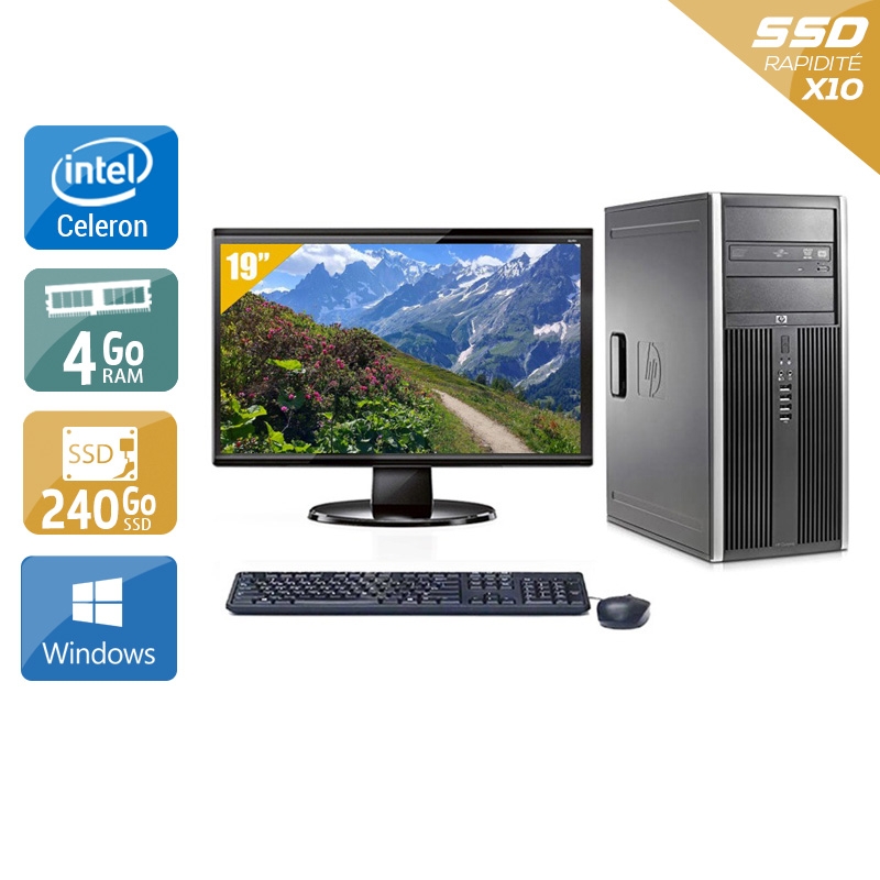 Acheter HP Compaq dc7900 Tower Celeron Dual Core + Écran - 19'' 8Go RAM 240Go SSD Windows 10 Bon étatOccasion certifiée reconditionnée Bon état - 224,17 € HP Compaq dc7900 Tower Celeron Dual Core + Écran - 19'' 8Go RAM 240Go SSD Windows 10 Bon étatOccasion certifiée reconditionnée Bon état - reconditionné disponible sur Kiatoo