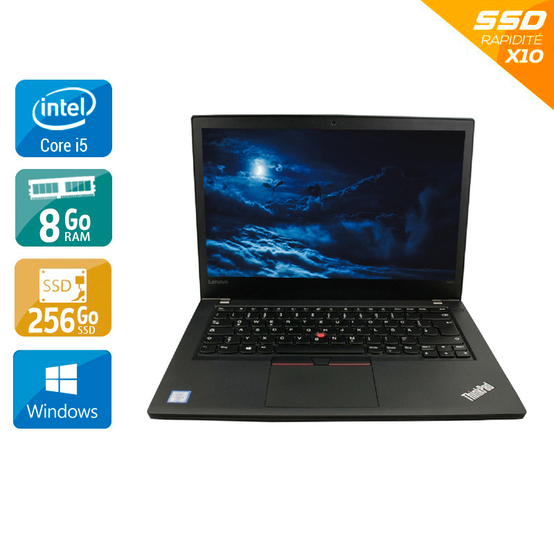 Lenovo ThinkPad L470 14'' i5 Gen 6 - 8Go RAM 256Go SSD Windows 10  État correctOccasion certifiée reconditionnée Bon état -  reconditionné disponible sur Kiatoo