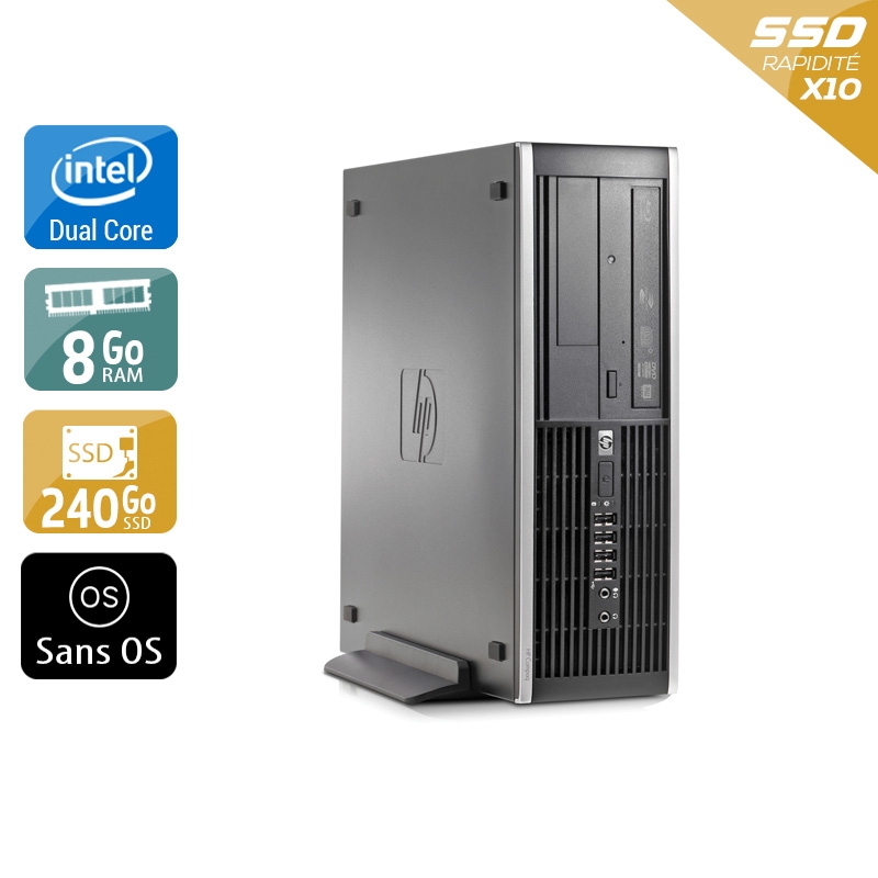 Acheter HP Compaq Elite 8000 SFF Dual Core - 8Go RAM 240Go SSD Sans OS Bon étatOccasion certifiée reconditionnée Bon état - 190,83 € HP Compaq Elite 8000 SFF Dual Core - 8Go RAM 240Go SSD Sans OS Bon étatOccasion certifiée reconditionnée Bon état - reconditionné disponible sur Kiatoo