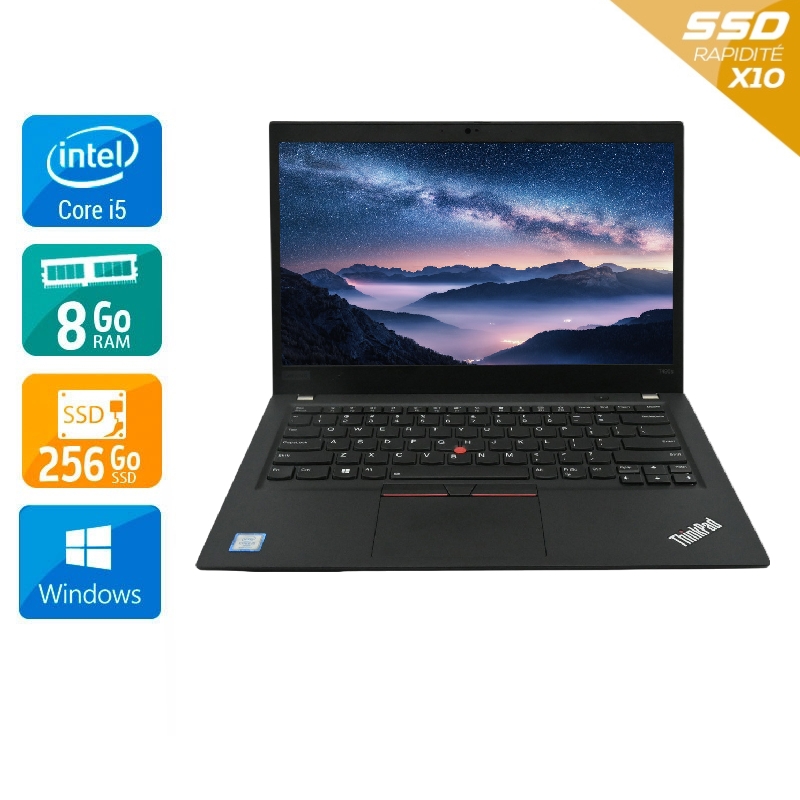 Acheter Lenovo ThinkPad T490s 14'' i5 Gen 8 - 8Go RAM 256Go SSD Windows 11 - Etat du Produit : Très bon état Très bon étatOccasion certifiée reconditionnée Bon état - 290,84 € Lenovo ThinkPad T490s 14'' i5 Gen 8 - 8Go RAM 256Go SSD Windows 11 - Etat du Produit : Très bon état Très bon étatOccasion certifiée reconditionnée Bon état - reconditionné disponible sur Kiatoo