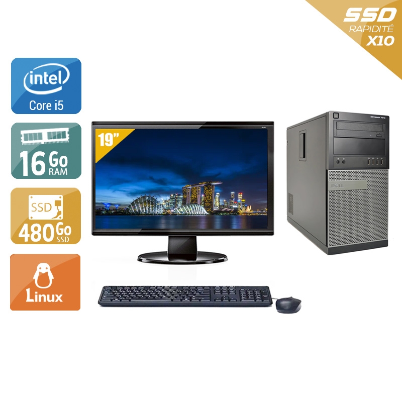 Acheter Dell Optiplex 9010 Tower i5 + Écran - 19'' 16Go RAM 480Go SSD Linux Bon étatOccasion certifiée reconditionnée Bon état - 299,17 € Dell Optiplex 9010 Tower i5 + Écran - 19'' 16Go RAM 480Go SSD Linux Bon étatOccasion certifiée reconditionnée Bon état - reconditionné disponible sur Kiatoo