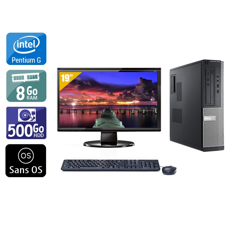 Dell Optiplex 3010 Desktop Pentium G Dual Core + Écran - 19'' 8Go RAM 500Go HDD Sans OS  Bon étatOccasion certifiée reconditionnée Bon état -  reconditionné disponible sur Kiatoo