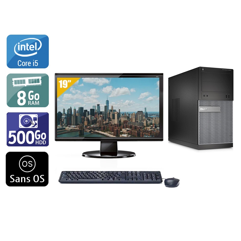 Acheter Dell Optiplex 390 Tower i5 + Écran - 19'' 8Go RAM 500Go HDD Sans OS Bon étatOccasion certifiée reconditionnée Bon état - 224,17 € Dell Optiplex 390 Tower i5 + Écran - 19'' 8Go RAM 500Go HDD Sans OS Bon étatOccasion certifiée reconditionnée Bon état - reconditionné disponible sur Kiatoo