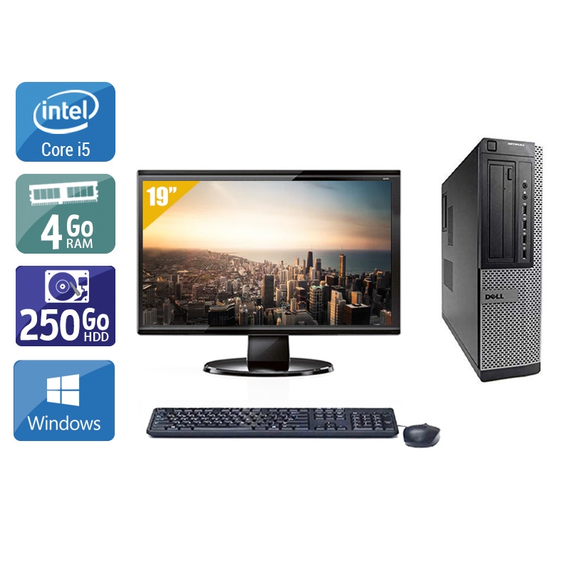 Acheter Dell Optiplex 390 Desktop i5 + Écran - 19'' 4Go RAM 250Go HDD Windows 10 Bon étatOccasion certifiée reconditionnée Bon état - 224,17 € Dell Optiplex 390 Desktop i5 + Écran - 19'' 4Go RAM 250Go HDD Windows 10 Bon étatOccasion certifiée reconditionnée Bon état - reconditionné disponible sur Kiatoo