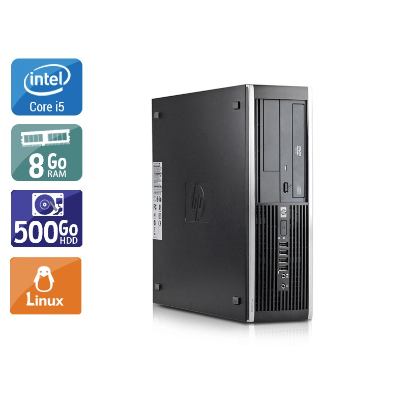 HP Compaq Elite 8300 SFF i5 - 8Go RAM 500Go HDD Linux  État correctOccasion certifiée reconditionnée Bon état -  reconditionné disponible sur Kiatoo