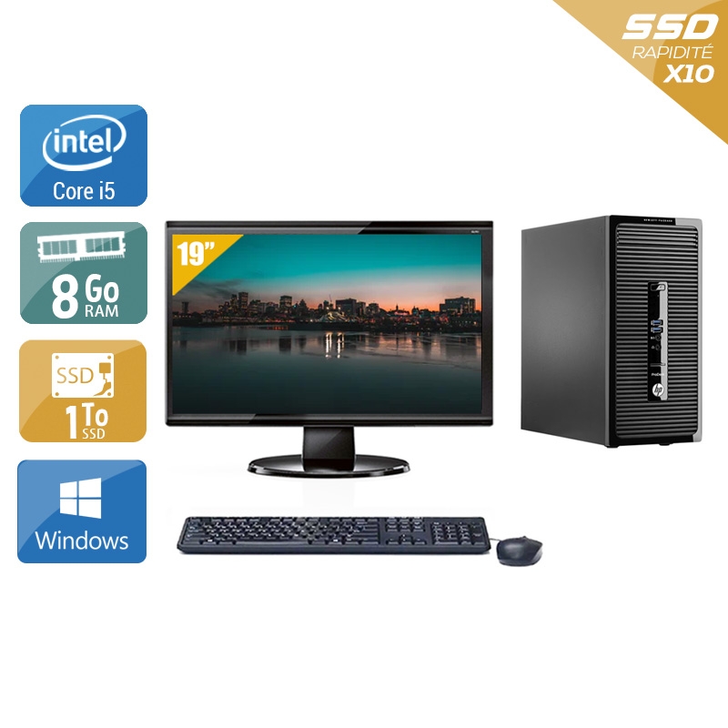Acheter HP ProDesk 490 G2 Tower i5 + Écran - 19'' 8Go RAM 1To SSD Windows 10 Bon étatOccasion certifiée reconditionnée Bon état - 307,50 € HP ProDesk 490 G2 Tower i5 + Écran - 19'' 8Go RAM 1To SSD Windows 10 Bon étatOccasion certifiée reconditionnée Bon état - reconditionné disponible sur Kiatoo