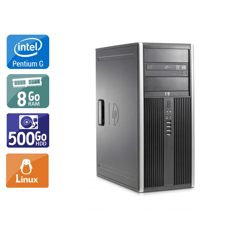 HP Compaq Elite 8100 Tower Pentium G Dual Core - 8Go RAM 500Go HDD Linux  État correctOccasion certifiée reconditionnée  -  reconditionné disponible sur Kiatoo