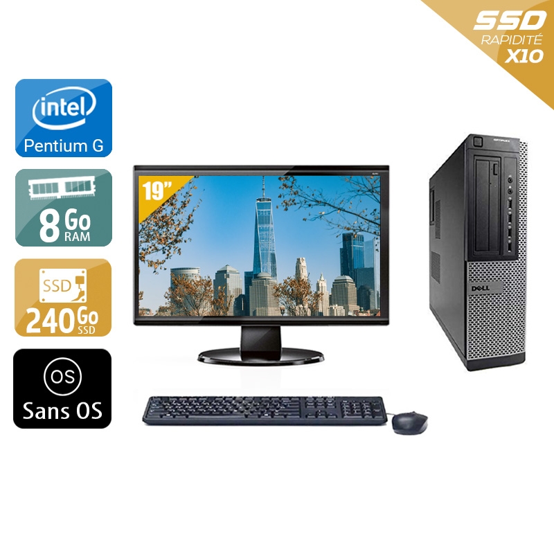 Acheter Dell Optiplex 7010 Desktop Pentium G Dual Core + Écran - 19'' 8Go RAM 240Go SSD Sans OS Très bon étatOccasion certifiée reconditionnée Bon état - 332,50 € Dell Optiplex 7010 Desktop Pentium G Dual Core + Écran - 19'' 8Go RAM 240Go SSD Sans OS Très bon étatOccasion certifiée reconditionnée Bon état - reconditionné disponible sur Kiatoo