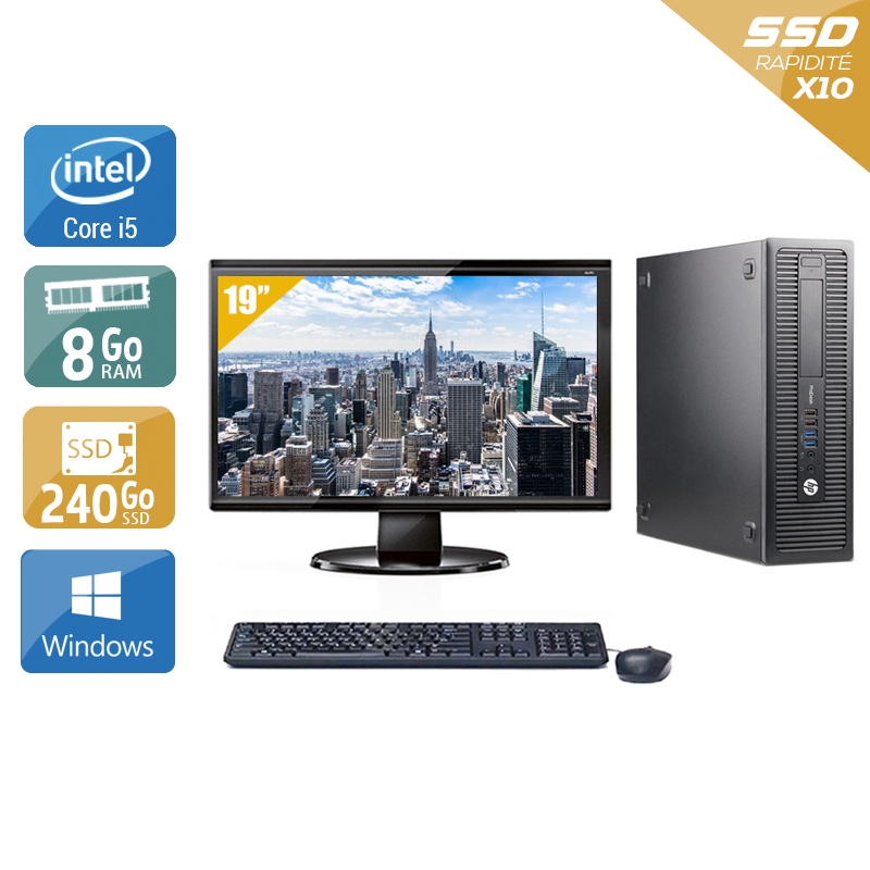 Acheter HP ProDesk 600 G2 SFF i5 Gen 6 + Écran - 19'' 8Go RAM 240Go SSD Windows 10 Bon étatOccasion certifiée reconditionnée Bon état - 224,17 € HP ProDesk 600 G2 SFF i5 Gen 6 + Écran - 19'' 8Go RAM 240Go SSD Windows 10 Bon étatOccasion certifiée reconditionnée Bon état - reconditionné disponible sur Kiatoo