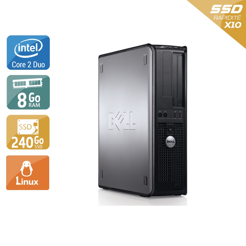 Acheter Dell Optiplex 760 Desktop Core 2 Duo - 8Go RAM 240Go SSD Linux Bon étatOccasion certifiée reconditionnée Bon état - 190,83 € Dell Optiplex 760 Desktop Core 2 Duo - 8Go RAM 240Go SSD Linux Bon étatOccasion certifiée reconditionnée Bon état - reconditionné disponible sur Kiatoo