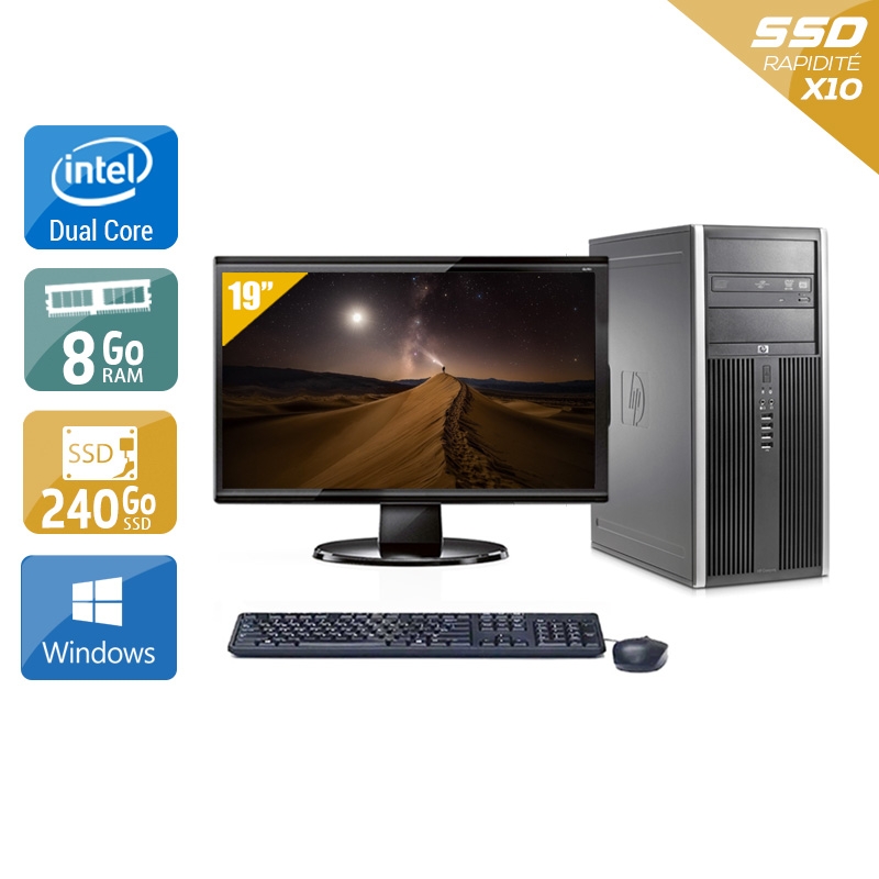 Acheter HP Compaq Elite 8000 Tower Dual Core + Écran - 19'' 8Go RAM 240Go SSD Windows 10 Bon étatOccasion certifiée reconditionnée Bon état - 224,17 € HP Compaq Elite 8000 Tower Dual Core + Écran - 19'' 8Go RAM 240Go SSD Windows 10 Bon étatOccasion certifiée reconditionnée Bon état - reconditionné disponible sur Kiatoo