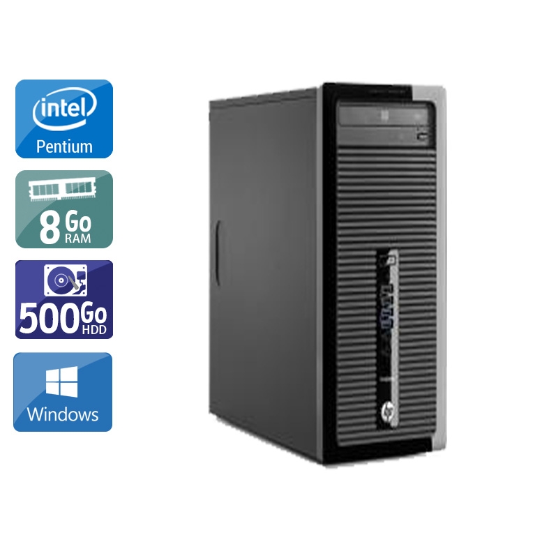 HP ProDesk 400 G1 Tower Pentium G Dual Core - 8Go RAM 500Go HDD Windows 10  Bon étatOccasion certifiée reconditionnée Bon état -  reconditionné disponible sur Kiatoo