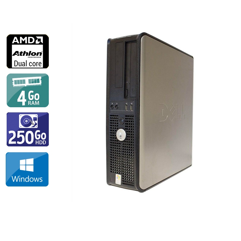 Acheter Dell Optiplex 740 Desktop AMD Athlon Dual Core - 4Go RAM 250Go HDD Windows 10 Très bon étatOccasion certifiée reconditionnée Bon état - 232,50 € Dell Optiplex 740 Desktop AMD Athlon Dual Core - 4Go RAM 250Go HDD Windows 10 Très bon étatOccasion certifiée reconditionnée Bon état - reconditionné disponible sur Kiatoo