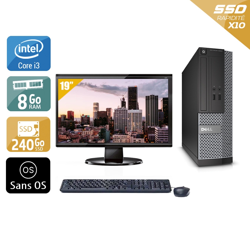 Acheter Dell Optiplex 390 SFF i3 + Écran - 19'' 8Go RAM 240Go SSD Sans OS Très bon étatOccasion certifiée reconditionnée Bon état - 265,84 € Dell Optiplex 390 SFF i3 + Écran - 19'' 8Go RAM 240Go SSD Sans OS Très bon étatOccasion certifiée reconditionnée Bon état - reconditionné disponible sur Kiatoo