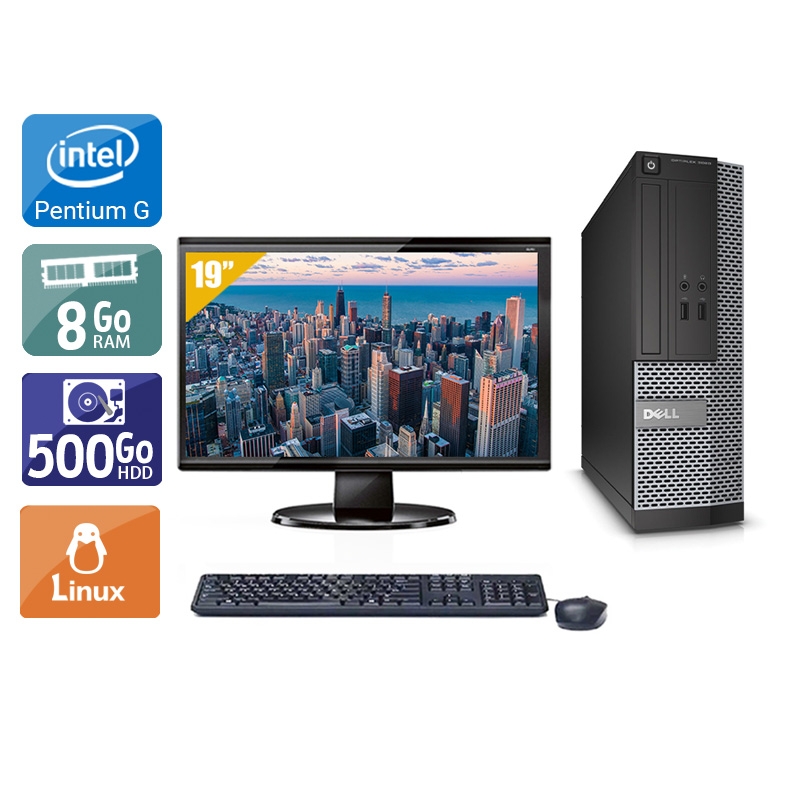 Dell Optiplex 3010 SFF Pentium G Dual Core + Écran - 19'' 8Go RAM 500Go HDD Linux  Bon étatOccasion certifiée reconditionnée Bon état -  reconditionné disponible sur Kiatoo