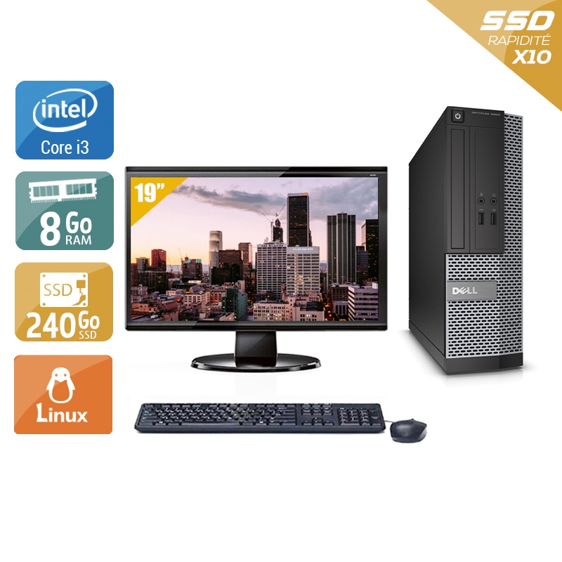 Acheter Dell Optiplex 390 SFF i3 + Écran - 19'' 8Go RAM 240Go SSD Linux Très bon étatOccasion certifiée reconditionnée Bon état - 265,84 € Dell Optiplex 390 SFF i3 + Écran - 19'' 8Go RAM 240Go SSD Linux Très bon étatOccasion certifiée reconditionnée Bon état - reconditionné disponible sur Kiatoo