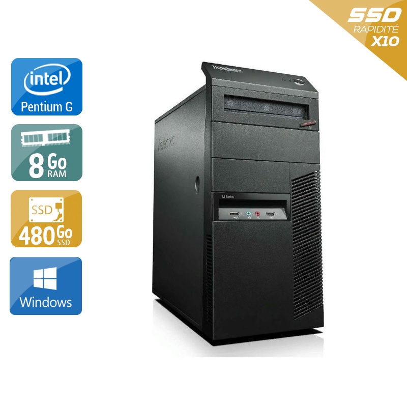 Acheter Lenovo ThinkCentre M81 Tower Pentium G Dual Core - 8Go RAM 480Go SSD Windows 10 Très bon étatOccasion certifiée reconditionnée Bon état - 274,17 € Lenovo ThinkCentre M81 Tower Pentium G Dual Core - 8Go RAM 480Go SSD Windows 10 Très bon étatOccasion certifiée reconditionnée Bon état - reconditionné disponible sur Kiatoo