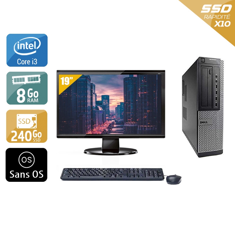 Acheter Dell Optiplex 7010 Desktop i3 + Écran - 19'' 8Go RAM 240Go SSD Sans OS Bon étatOccasion certifiée reconditionnée Bon état - 224,17 € Dell Optiplex 7010 Desktop i3 + Écran - 19'' 8Go RAM 240Go SSD Sans OS Bon étatOccasion certifiée reconditionnée Bon état - reconditionné disponible sur Kiatoo