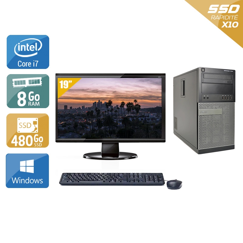 Acheter Dell Optiplex 9020 Tower i7 + Écran - 19'' 8Go RAM 480Go SSD Windows 10 Bon étatOccasion certifiée reconditionnée Bon état - 265,83 € Dell Optiplex 9020 Tower i7 + Écran - 19'' 8Go RAM 480Go SSD Windows 10 Bon étatOccasion certifiée reconditionnée Bon état - reconditionné disponible sur Kiatoo