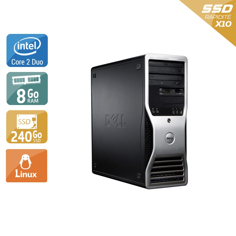 Acheter Dell Precision T3400 Tower Core 2 Duo - 8Go RAM 240Go SSD Linux Bon étatOccasion certifiée reconditionnée Bon état - 190,83 € Dell Precision T3400 Tower Core 2 Duo - 8Go RAM 240Go SSD Linux Bon étatOccasion certifiée reconditionnée Bon état - reconditionné disponible sur Kiatoo