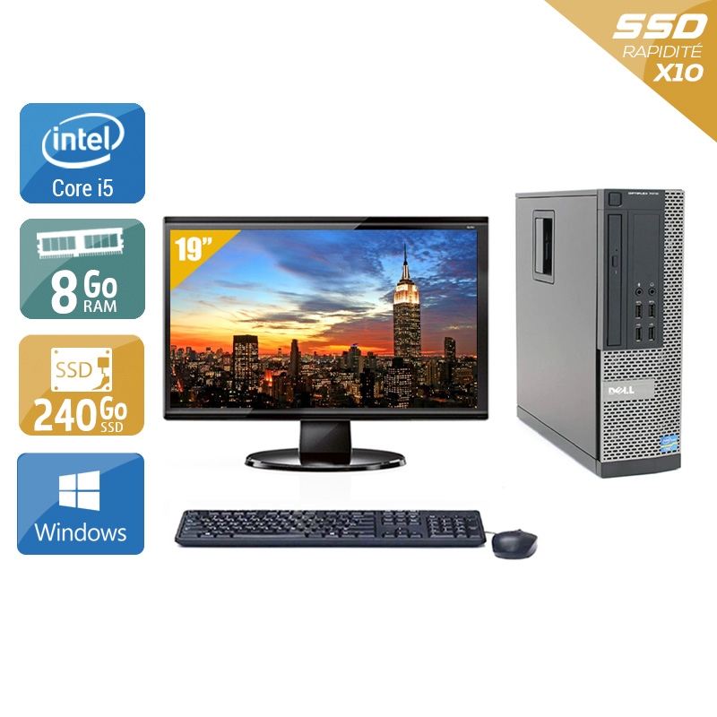 Acheter Dell Optiplex 790 SFF i5 + Écran - 19'' 8Go RAM 240Go SSD Windows 10 Bon étatOccasion certifiée reconditionnée Bon état - 224,17 € Dell Optiplex 790 SFF i5 + Écran - 19'' 8Go RAM 240Go SSD Windows 10 Bon étatOccasion certifiée reconditionnée Bon état - reconditionné disponible sur Kiatoo