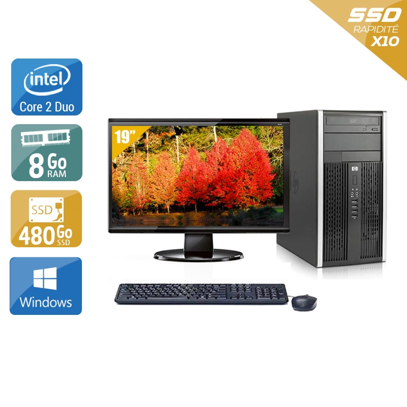 Acheter HP Compaq Pro 6000 Tower Core 2 Duo + Écran - 19'' 8Go RAM 480Go SSD Windows 10 Bon étatOccasion certifiée reconditionnée Bon état - 265,83 € HP Compaq Pro 6000 Tower Core 2 Duo + Écran - 19'' 8Go RAM 480Go SSD Windows 10 Bon étatOccasion certifiée reconditionnée Bon état - reconditionné disponible sur Kiatoo